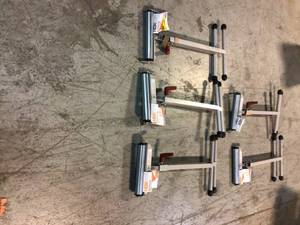 HDX 43 in. Steel Roller Stand with Edge Guide Customer Returns See Pictures