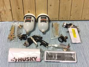 Husky Gravity Feed Composite HVLP Spray Gun Customer Returns See Pictures