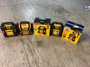 Lot of 5 Assorted Dewalt Portable Power Customer Returns See Pictures