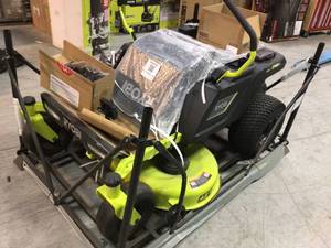 42 in. 75 Ah Battery Electric Riding Zero Turn Mower by RYOBI Customer Returns See Pictures