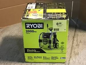 lot 14 image: RYOBI 2000 PSI 1.2 GPM Cold Water Electric Pressure Washer Customer Returns See Pictures