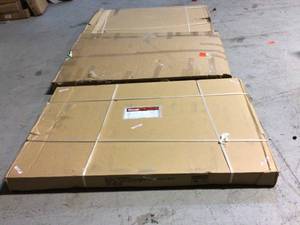 lot 52 image: Husky 42 in. H x 96 in W x 48 in. D Overhead Ceiling Mount Garage Rack Customer Returns See Pictures