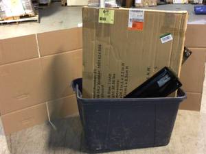 lot 60 image: Husky 2-Pack Steel Pegboard Set in Black (36 in. W x 26 in. H) for Ready-to-Assemble Steel Garage Storage System Customer Returns See Pictures