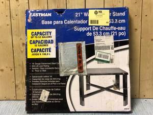 lot 69 image: EASTMAN 21 in. D x 21.25 in. W x 18 in. H Water Heater Stand Customer Returns See Pictures