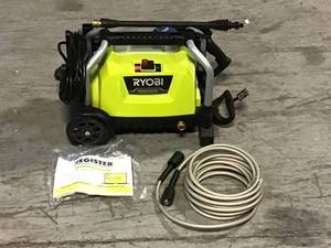 lot 44 image: RYOBI 1900 PSI 1.2 GPM Cold Water Wheeled Electric Pressure Washer Customer Returns See Pictures