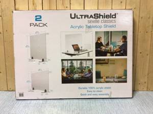 lot 46 image: 30 in. x 24 in. UltraShield Acrylic Tabletop  Shield Customer Returns See Pictures