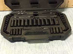 lot 60 image: Husky 38 in. Drive 100-Position Universal SAE and Metric Mechanics Tool Set (60-Piece) Customer Returns See Pictures