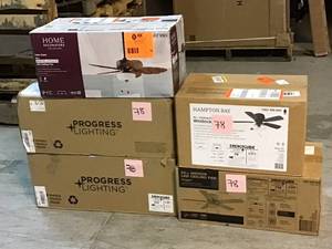 lot 78 image: MIX LOT OF CEILING FAN Customer Returns See Pictures
