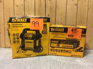 lot 99 image: MIX LOT OF DEWALT PORTABLE POWER Customer Returns See Pictures