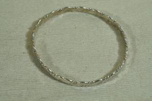 lot 25 image: Sterling Silver Bangle Bracelet