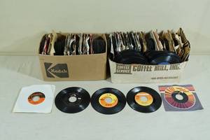 lot 44 image: 2 Boxes of 45 Records - Large Mix