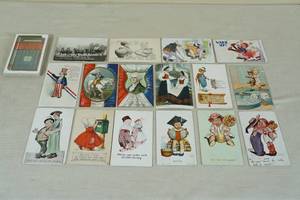 lot 80 image: Antique Early 1900s Postcards - Historical and Humorous