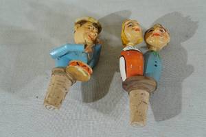 lot 78 image: Vintage ANRI Mechanical Cork Puppets - Made in Italy