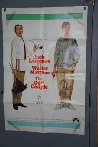 lot 101 image: Original 1968 The Odd Couple Movie Poster - Lemmon, Matthau