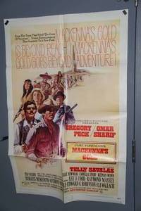 lot 104 image: Original 1968 Mackennas Gold Movie Poster - Peck, Meredith