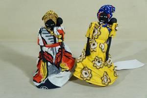 lot 91 image: Wire and Cloth Dolls