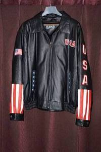 lot 118 image: Vilanto USA Leather Jacket - Mens 3XL