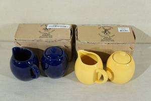 lot 135 image: Old Amsterdam Ceramic Cream and Sugar Sets