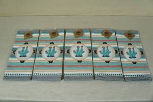 lot 132 image: Southwest Cactus Theme Tea Towels