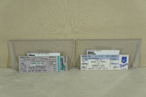 lot 10 image: Historical Baseball Tickets - Molitors 3000th Hit, Randy Johnson 3000 SO
