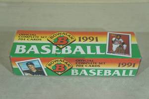 lot 20 image: 1991 Bowman Baseball Complete Card Set