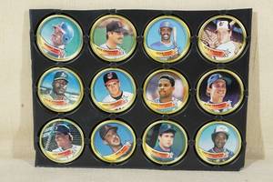 lot 29 image: 1989 Topps Baseball Coins - Hrbek, Tartabull, Greenwell