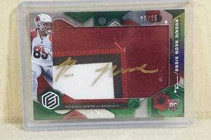 lot 65 image: 2021 Panini Elements Rondale Moore Rookie Patch Auto Card - 1625