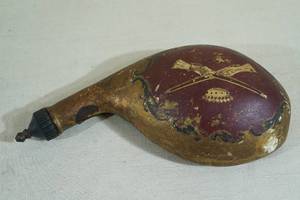 lot 18 image: Antique Look Black Powder Canister