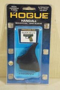 lot 28 image: Hogue Handall Beavertail Grip Sleeve for Glock 42 and 43