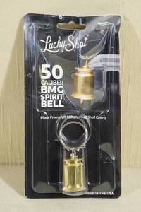 lot 29 image: Lucky Shot 50 Caliber BMG Motorcycle Spirit Bell