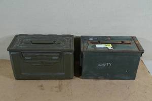 lot 41 image: 2 Metal Ammo Cans