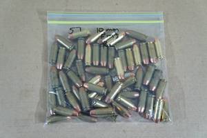 lot 66 image: 57 Reloaded 10mm FMJ Ammo