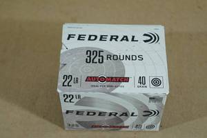 lot 78 image: 325 Federal Automatch .22 LR 40 Gr Ammo