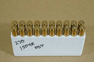 lot 87 image: 20 Reloaded .270 Win PSP Ammo