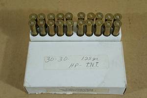 lot 92 image: 20 Reloaded .30-30 Win HP Ammo