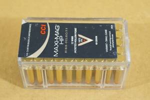 lot 118 image: 50 CCI Maxi-Mag .22 WMR 40 Gr JHP Ammo
