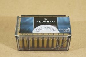 lot 119 image: 50 Federal Champion .22 Win Mag 40 Gr FMJ Ammo