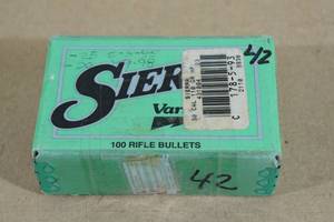lot 169 image: 42 Sierra Varminter 30 Cal .308 110 Gr HP Bullets