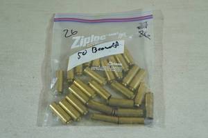 lot 184 image: 26 Empty .50 Beowulf Casings