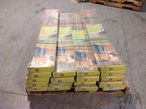 lot 14 image: Lot of 18 Boxes of TrafficMaster Lakeshore Pecan Laminate Flooring Customer Returns See Pictures