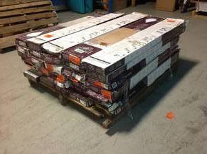 lot 18 image: Lot of 35 Boxes of Mix wood Flooring Customer Returns See Pictures