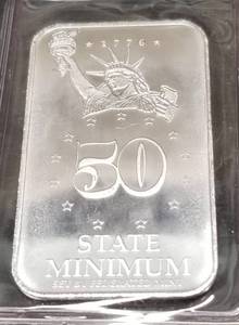 12 TROY OZ .999 FINE SILVER BAR NEBRASKA SEALED