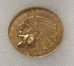 1915 US $2.50 GOLD INDIAN MS66 NAC