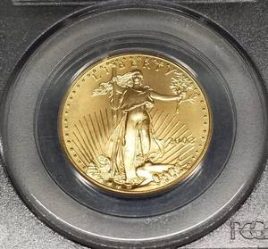 2003 US $25 GOLD EAGLE 12 OZ GOLD MS69 PCGS