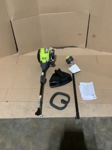 lot 8 image: RYOBI 4-Cycle 30cc Attachment Capable Straight Shaft Gas Trimmer. See Pictures