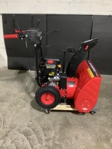 lot 56 image: PowerSmart 24 in. 2-Stage Electric Start Gas Snow Blower with LED Light. See Pictures