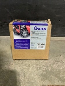 OakTen 16x5.5x8 in., 16x6.5x8 in., 5x5.7x8 in. Zinc Plated Chains Tire Chains, Replaces Peerless Model 1062056 (Set of 2). See Pictures