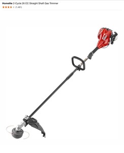 (3) Homelite 2-Cycle 26 CC Straight Shaft Gas Trimmers. Various Conditions. See Pictures