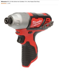Milwaukee M12 12-Volt Lithium-Ion Cordless 14 in. Hex Impact (Tool-Only). See Pictures