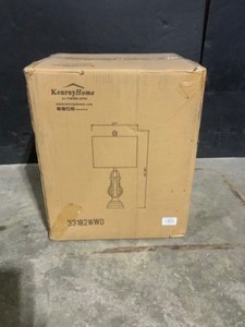 Kenroy Home Plume 29 in. Weathered Wood Table Lamp. See Pictures